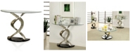 Furniture of America Marisa Glass Top Console Table